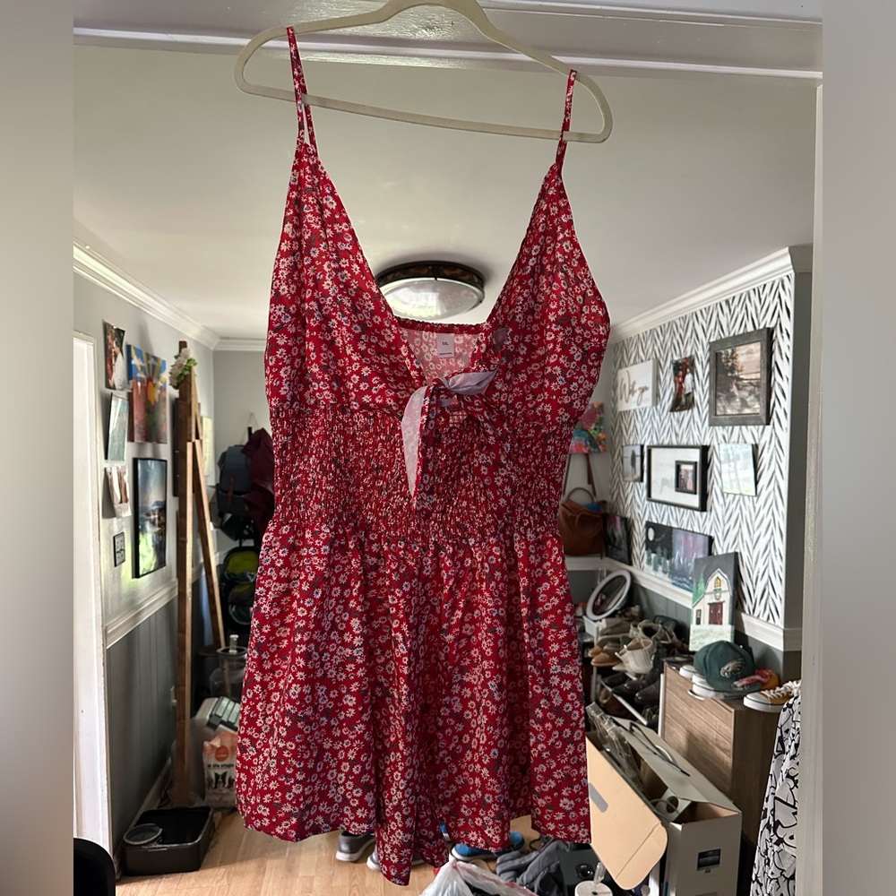 Tie front romper